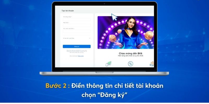 Chi tiết các bước đăng ký BK8 trên điện thoại