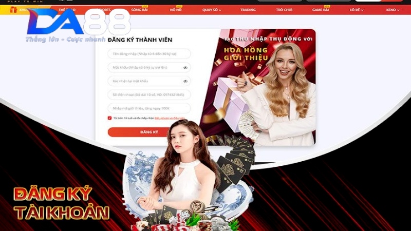 Chi Dân là thành viên trung thành của nhà cái DA88